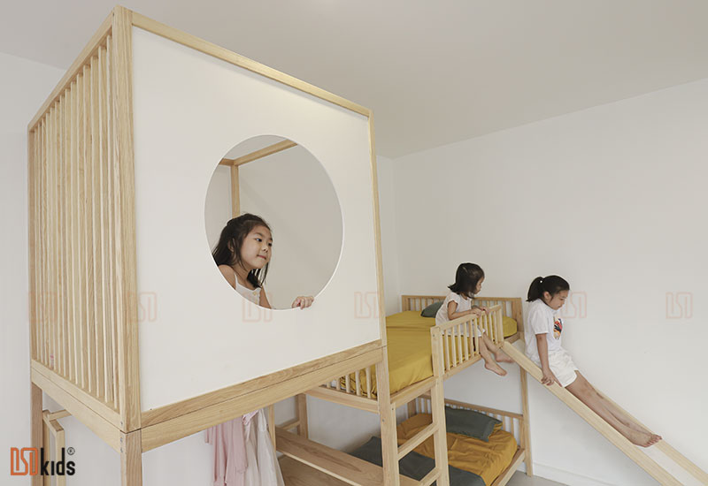 Những mẫu giường tầng đẹp - tiết kiệm diện tích, mở rộng không gian vui chơi cho bé