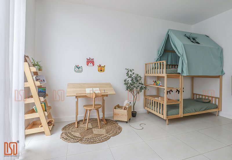 Không gian phòng ngủ đồng bộ gỗ tự nhiên - Thẩm mỹ, độc đáo, an toàn 