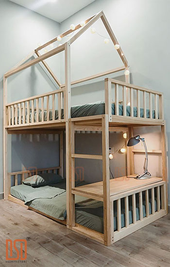 Thiết kế - Thi công nội thất phòng ngủ trẻ em chung cư Gamuda Garden 1