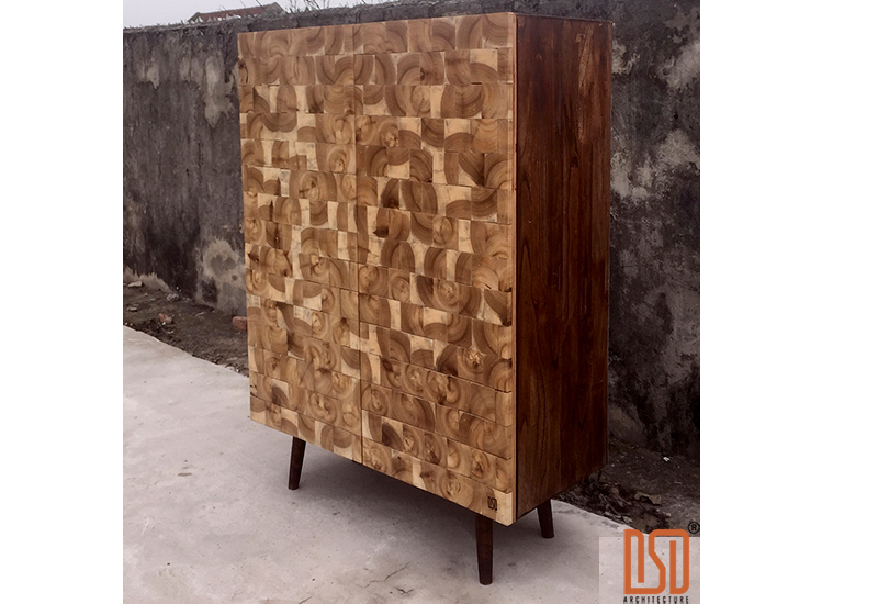 DF06.1 - Tủ gỗ keo Decor